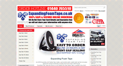 Desktop Screenshot of expandingfoamtape.co.uk